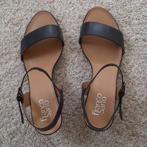 Franco Sarto ankle strap wedge sandal